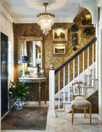 Interior design of entrances by Terry Lowdermilk Interiors